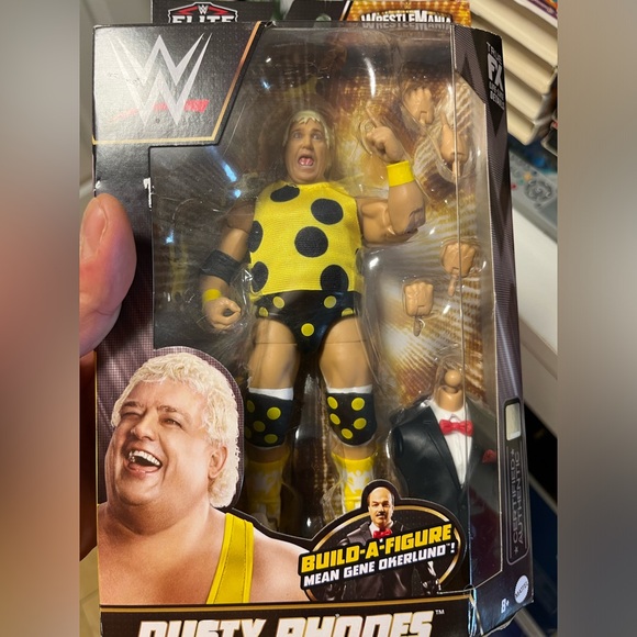 Dusty Rhodes WWE WrestleMania Elite Collection BAF Mean Gene Okerlund - Picture 7 of 7
